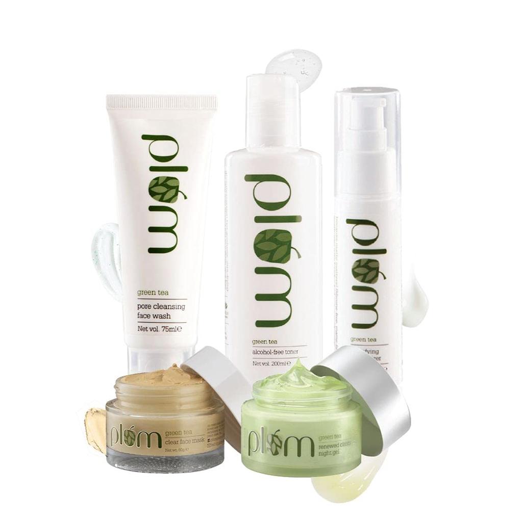Vzrušující nabídky!! Plná sada péče o obličej Plum Green Tea se sadou Kit Bag