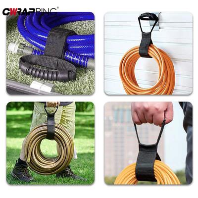 Storage Strap Heavy-Duty Hook and Loop Cord Carrying Strap Hanger and Organizer with Handle for Pool Hoses Garden Hoses Cables