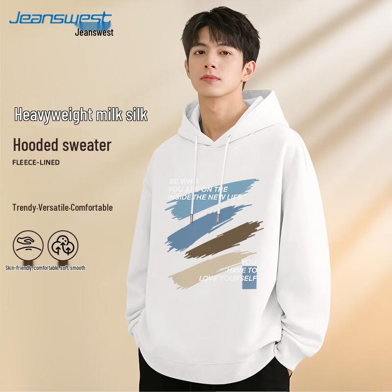 Jeanswest Men's Casual Hooded Sweatshirt