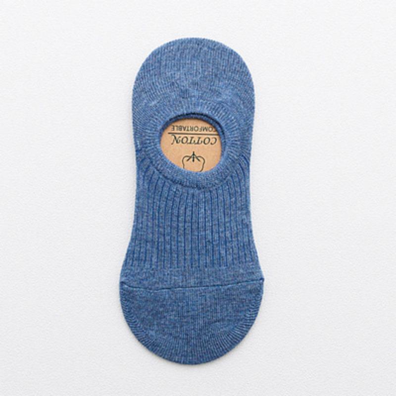 Women's Spring and Summer New Stripe Silicone Non Slip Invisible Cotton Shallow Mouth Boat Socks