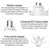 E27 LED Four-leaf Music Colorful Lamp Bluetooth Sound Control 24W Folding Bulb Lamp Ceiling Fixture Lights With Remote
