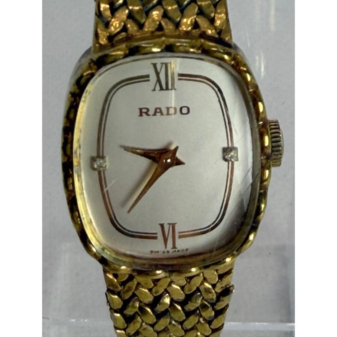 Used [Rare] RADO Ladies Manual Winding Vintage Gold Color
