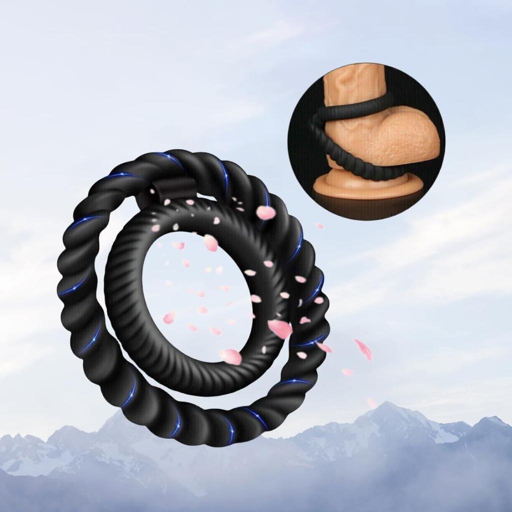 Male Pleasure Couples Erection Penis Ring Sex Penis Ring Cock Ring Adjustable Rubber Penis Ring for Male Sensual Pleasure