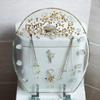 Transparenter Toilettensitz, wunderschöner Toilettendeckel aus Harz, Soft-Close-Design, leicht zu reinigen, geeignet für Badezimmer zu Hause, U-förmiges Design