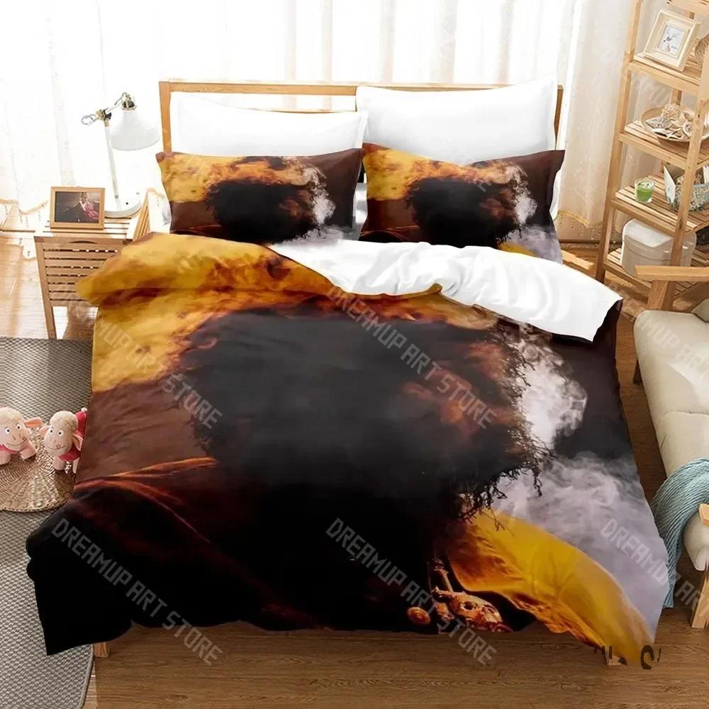3D-Druck Yeat Rapper Bettwäsche-Set für Jungen und Mädchen, Twin Queen King Size, Bettbezug, Kissenbezug, Bett für Jungen, Erwachsene, Heimtextilien 135x200cm