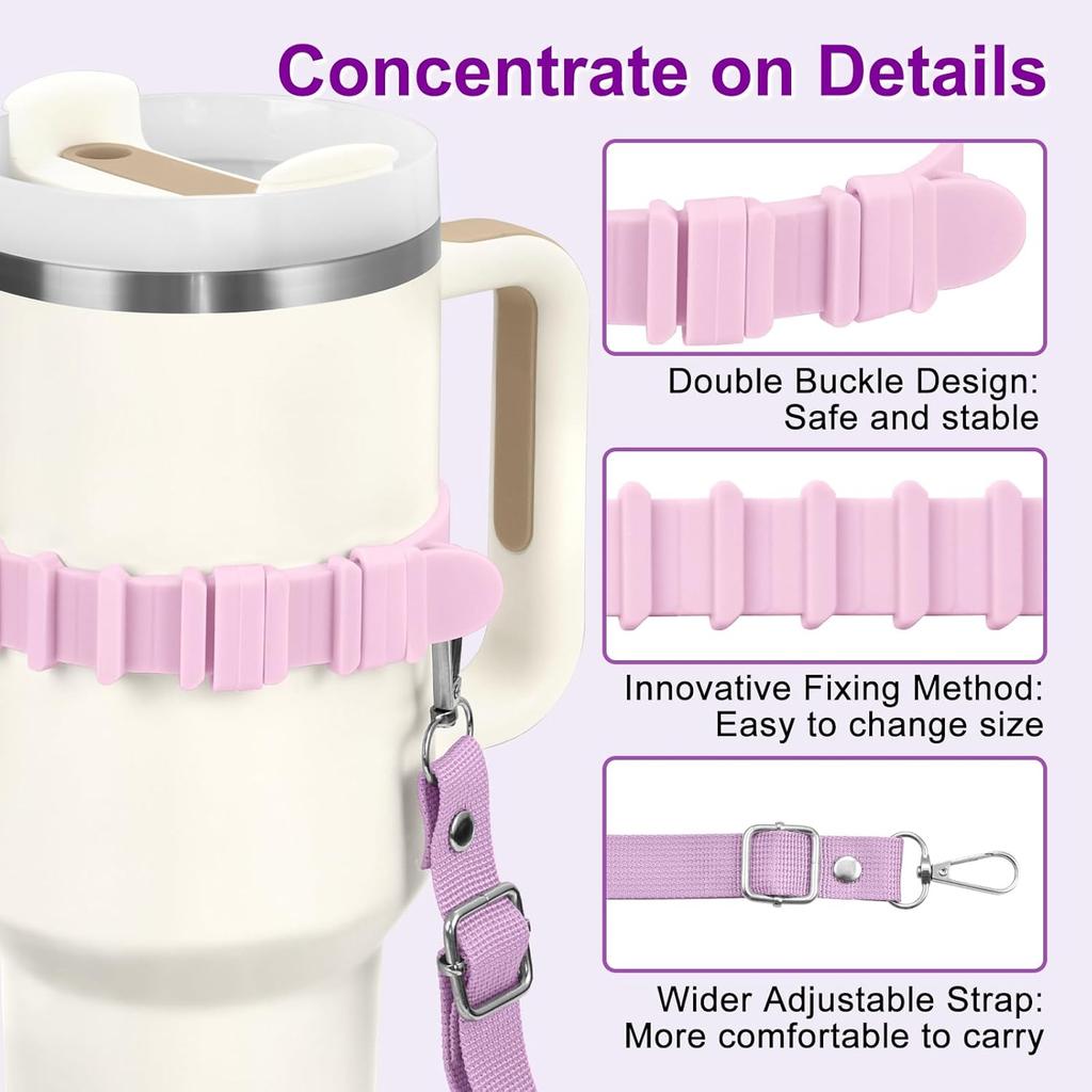 Water Bottle Holder with Shoulder Strap for Water Bottle Accessories  Adjustable Shoulder Strap  Compatible with Stanl Ey Tum Bler  Ow Ala  Hydroflas