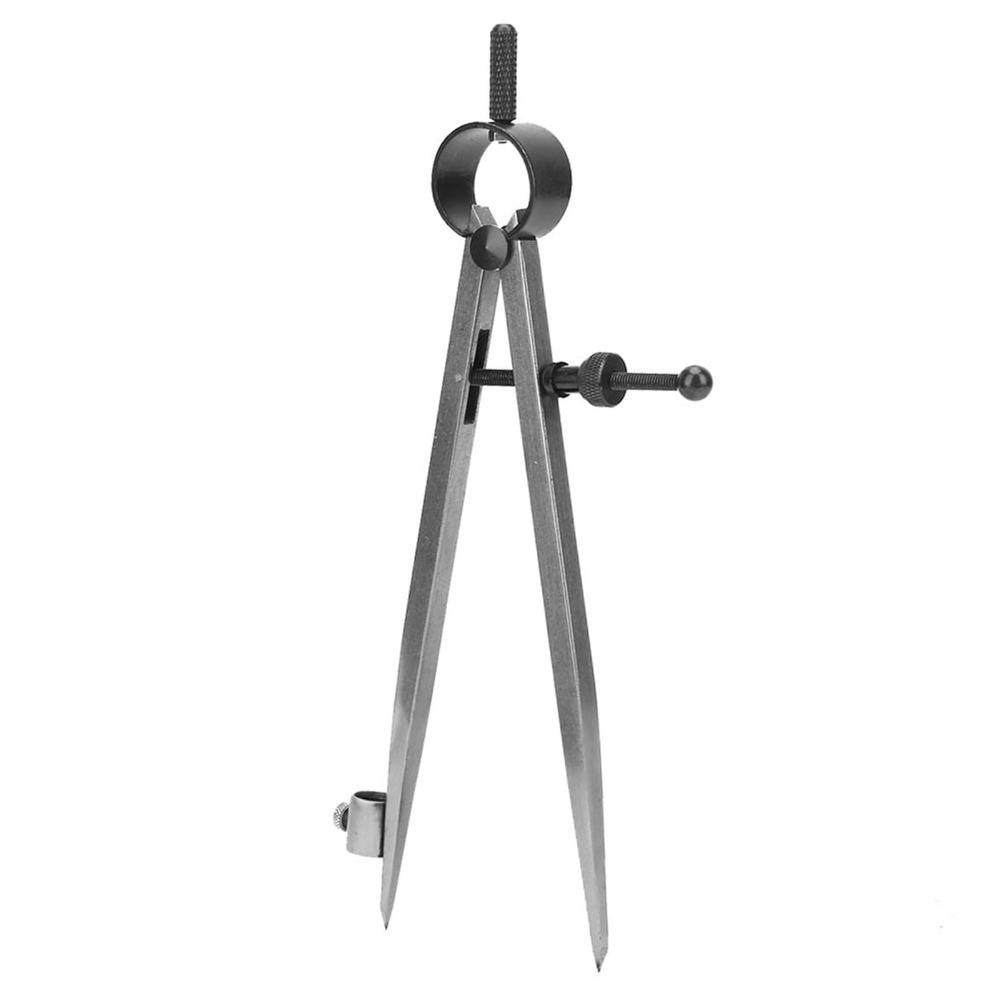 Adjustable Rotating Drafting Compass Spring Wing Location Scriber Wing Divider  For Geometry