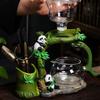 New Panda Bamboo Glass Teaware Sets Lazy  Magnetic Teapot Teacup Home Kung Fu Tea Set Automatic Tea Maker