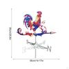 Weathercock Weathervane Wrought Iron Metal Weather Resistant Roof Mount Wind Indicator