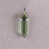 Bohemian Style Agate Crystal Quartz Hexagonal Bullet Pendant Necklace