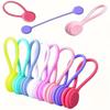 Reusable Magnetic Cable Ties, Cord Organizer, Silicone Magnetic Cord Ties for Bundling Stuff, Book Marker Fridge Magnets