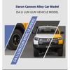1/24 Alloy Die-cast Great Wall Cannon Pickup Truck Model Simulation Sound and Light Pull Off Road Vehicle Toy Collection Ornaments for Boys Gifts