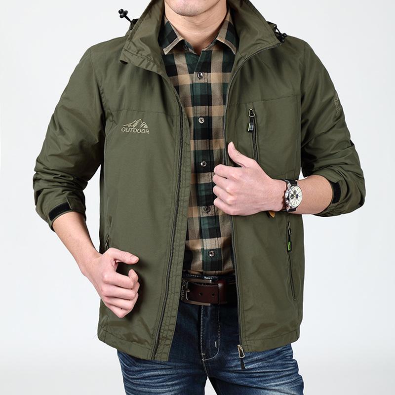 Весенняя новая дышащая быстросохнущая однослойная куртка альпинистский костюм мужская куртка с капюшоном куртка 4XL