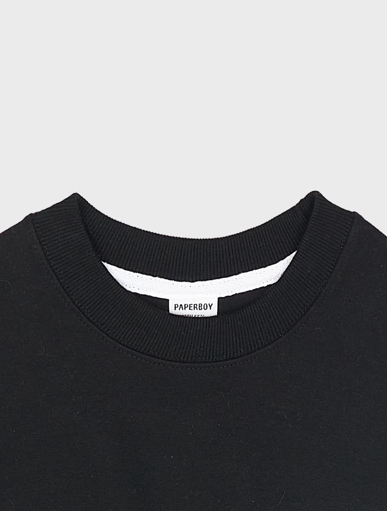 PAPERBOY Ny Simple Logo Sweatshirt - Black