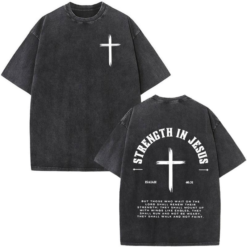Gewaschene T-Shirts Herren Mode Vintage Oversize T-Shirts Harajuku T-Shirt
