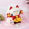 Mini Blocks Fortune Cat Assemble Anime Figure Building Toy New Year Gifts Cartoon Brinquedos Adult Collection Christmas Present