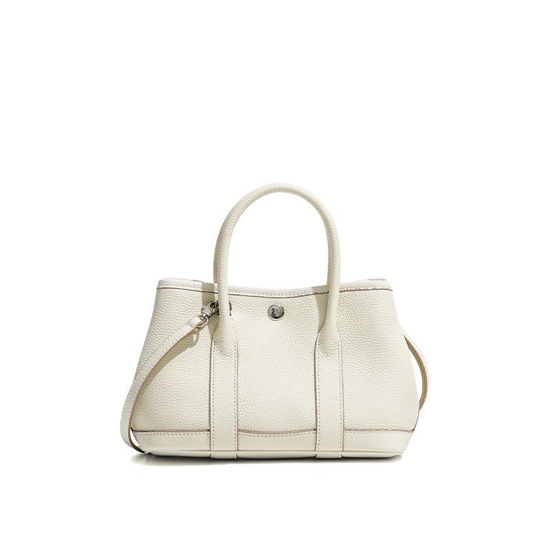 Bolsa Transversal Feminina de Couro Genuíno com um Nicho e Sensação de Alta Qualidade, Pequena Bolsa de Mão para Carregar, Bolsa de Jardim
