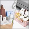 4Pcs File Organizer Plastic Sundries Basket School Storage Desktop Holder Large Creative Organizing Basket File Storage
