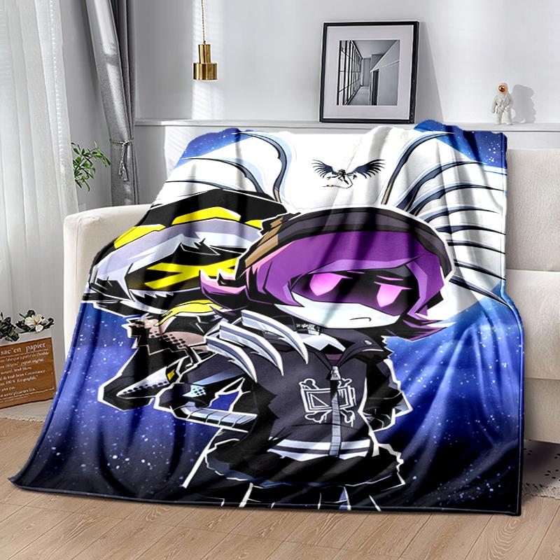 1pc Blanket Murder Drones Print Design, Lightweight Blanket for Sofa, Bed- Soft &Warm, Gift for All Seasons Like Christmas, Halloween