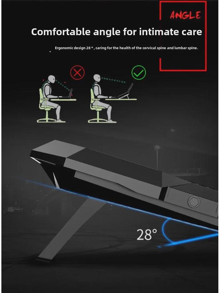 Touch-Control Laptop Cooling Base with Six Fans