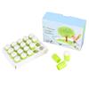20Pcs Finger Sponge Daubers Green Children  Painting Ink Pad Stamping Tools Boxed