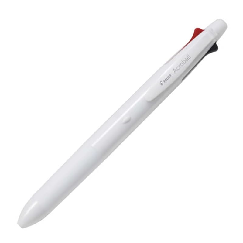

pilot acro ball 4+1 multifunctional ballpoint pen Equipped with 0.5mm oil-based ink (black, red, blue, green), 0.5mm mechanical pencil off white
