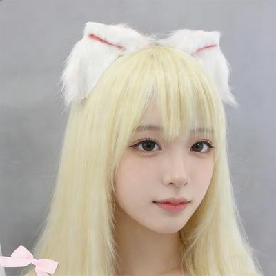 Lolita Cat Ear Hair Clip Handmade Plush Accessory Party Cosplay Anime Style Adult Headwear