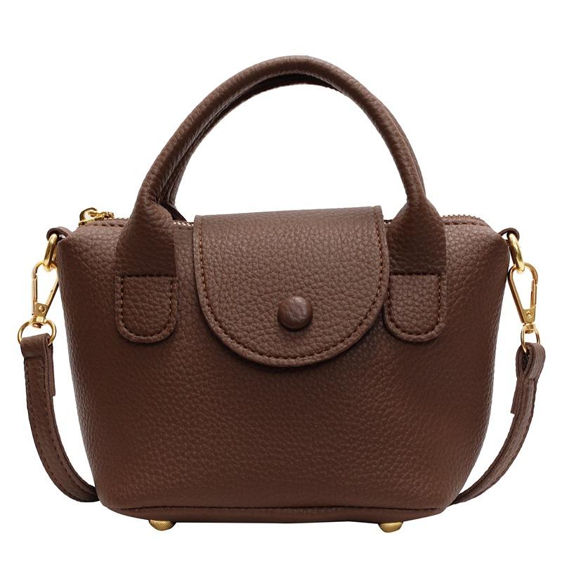 

Весна 2025 новая сумка для通勤, портативная, универсальная овощная корзина, на одно плечо, кроссбоди, темпераментная, трендовая сумка кроссбоди для женщин коричневый