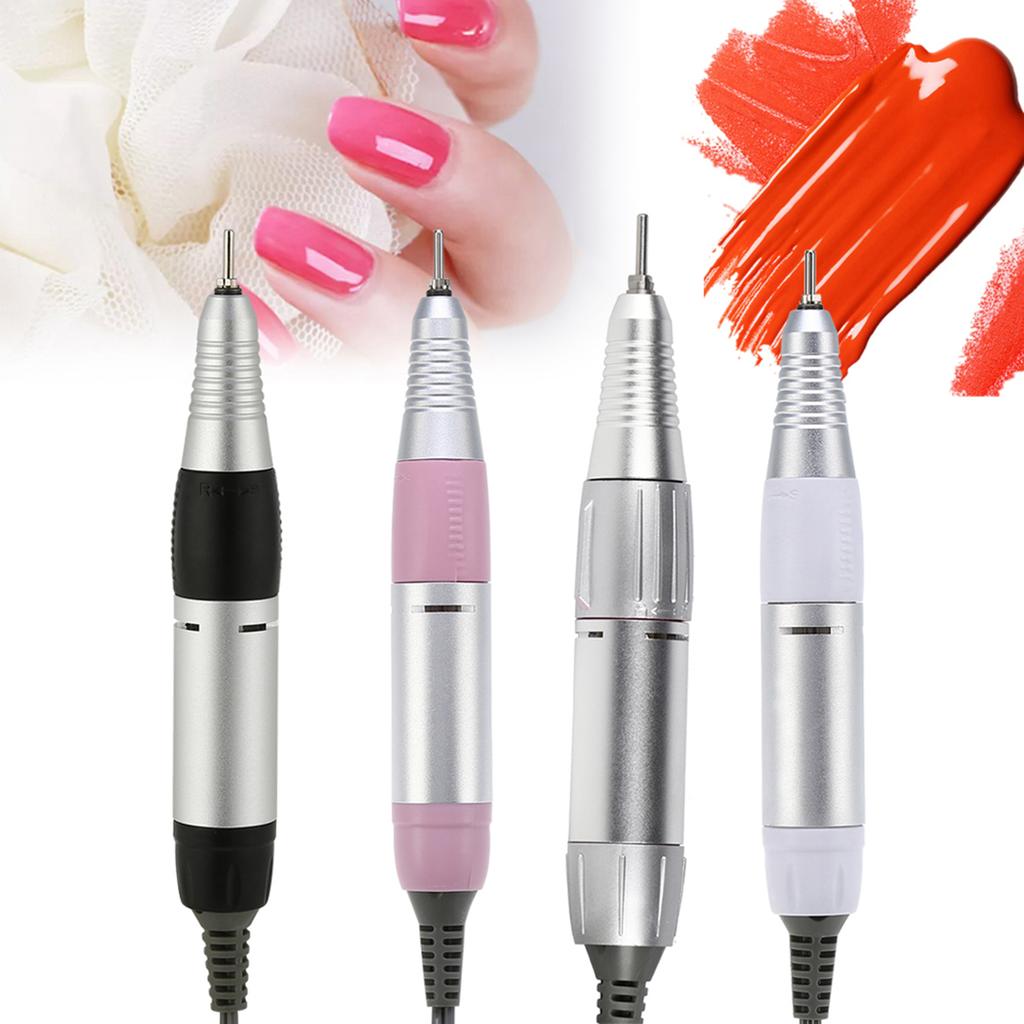 4 Colors Electric Nail Art Drill Handle Handpiece Manicure Pedicure Tools Accessories