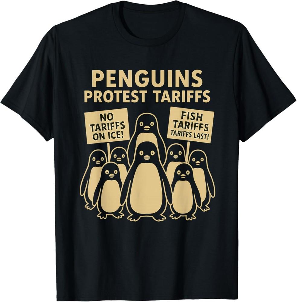 Penguins protest tariffs anti-Trump Resist T-Shirt Unisex T-Shirt S