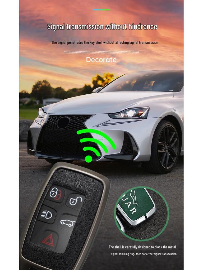Jaguar Key Case for XFL, XEL, F-Pace, F-Type, XF, XE, XJ, E-Pace Models