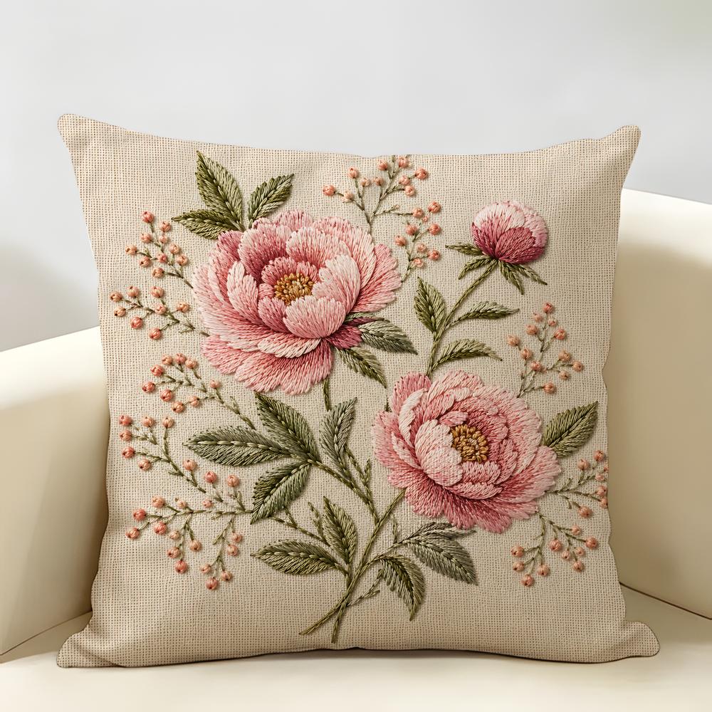 D Pampeliška Divoká květina Boho Botanická povlak na polštář Přírodní organická látka Oboustranný tisk Dekorace pokoje pohovky Povlak na polštář