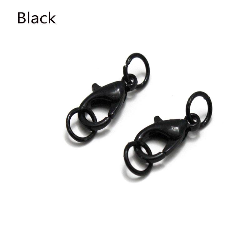 50pcs Silver Plated Alloy Lobster Clasp Hooks and Jump Ring for Necklace Bracelet Chain Connectors DIY Jewelry Findings Supplies
