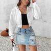 Women S Loose Fit Hooded Sweatshirt Casual Long Sleeve Jacket