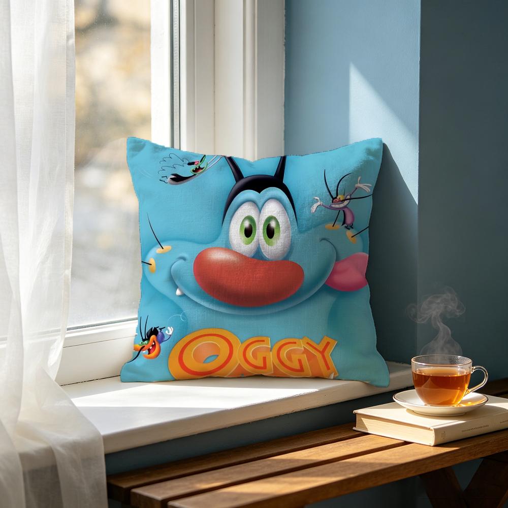 Cartoon OOggy and the Cockroachesed Cushion Cover Cushion Cover Set Pcs x x x Pillowcase Decorative Sofa Home Decor