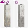 Solar LED Path Light 2 Pcs Silver Stainless Steel