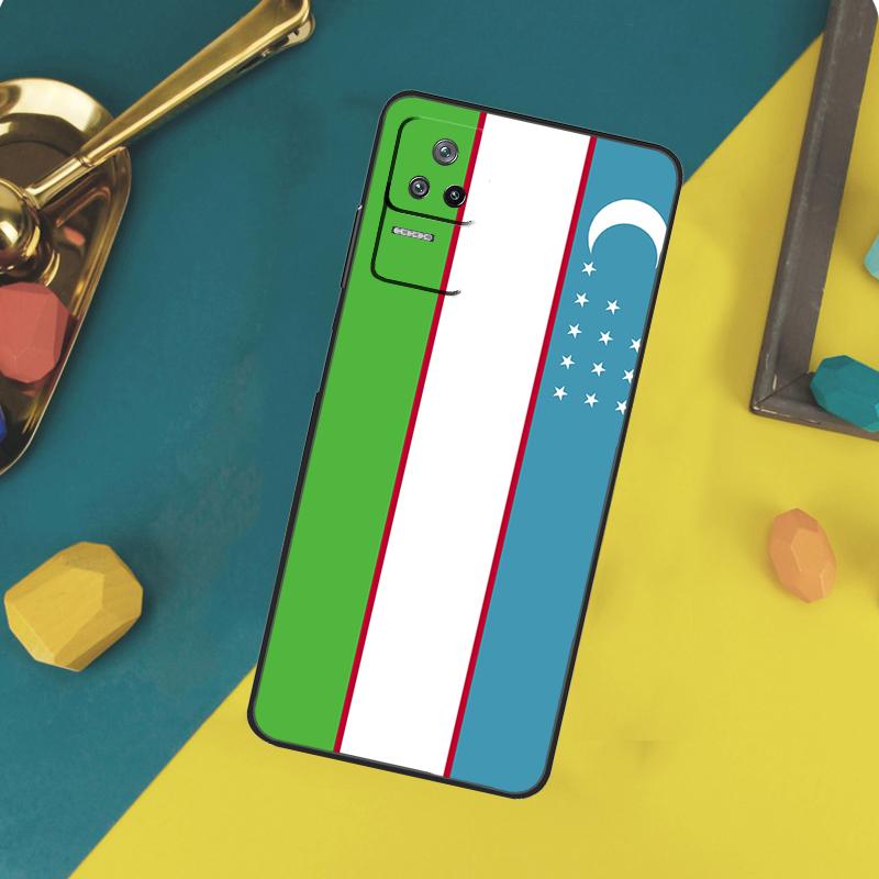 

Uzbekistan Flag Coat Of Arms Case For Xiaomi 13T 11T 12T 14T Pro 13 14 15 Ultra POCO X7 Pro X3 X5 X6 F5 F6 M6 Pro Funda POCO X4 Pro 5G