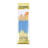 Set of 10 Nylon Bristle Oil Painting and Acrylic Liner Brushes with Plastic Handles