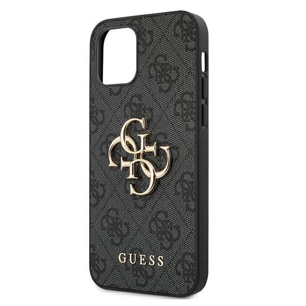Guess Guhcp12M4Gmggr Iphone 12/12 Pro 6,1 Szary/Grey Hardcase 4G Big Metal Logo
