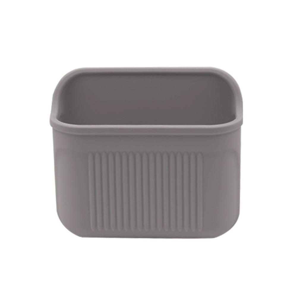Self-adhesive Silicone Toothbrush Holder Wall Mounted Storage Box  Bathroom  Organizer