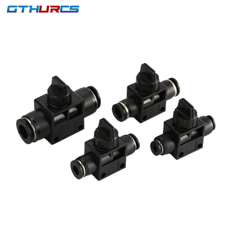 Black Pneumatic Fitting Pipe Connector Quick Release Coupling 4mm 6mm 8mm 10mm 12mm PU PV PE HVFF PY Tube Connectors Fuel System Fittings7