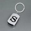 Stainless Steel 26 English Letters Keychain - Stylish Alphabet Pendant for Backpack or Car