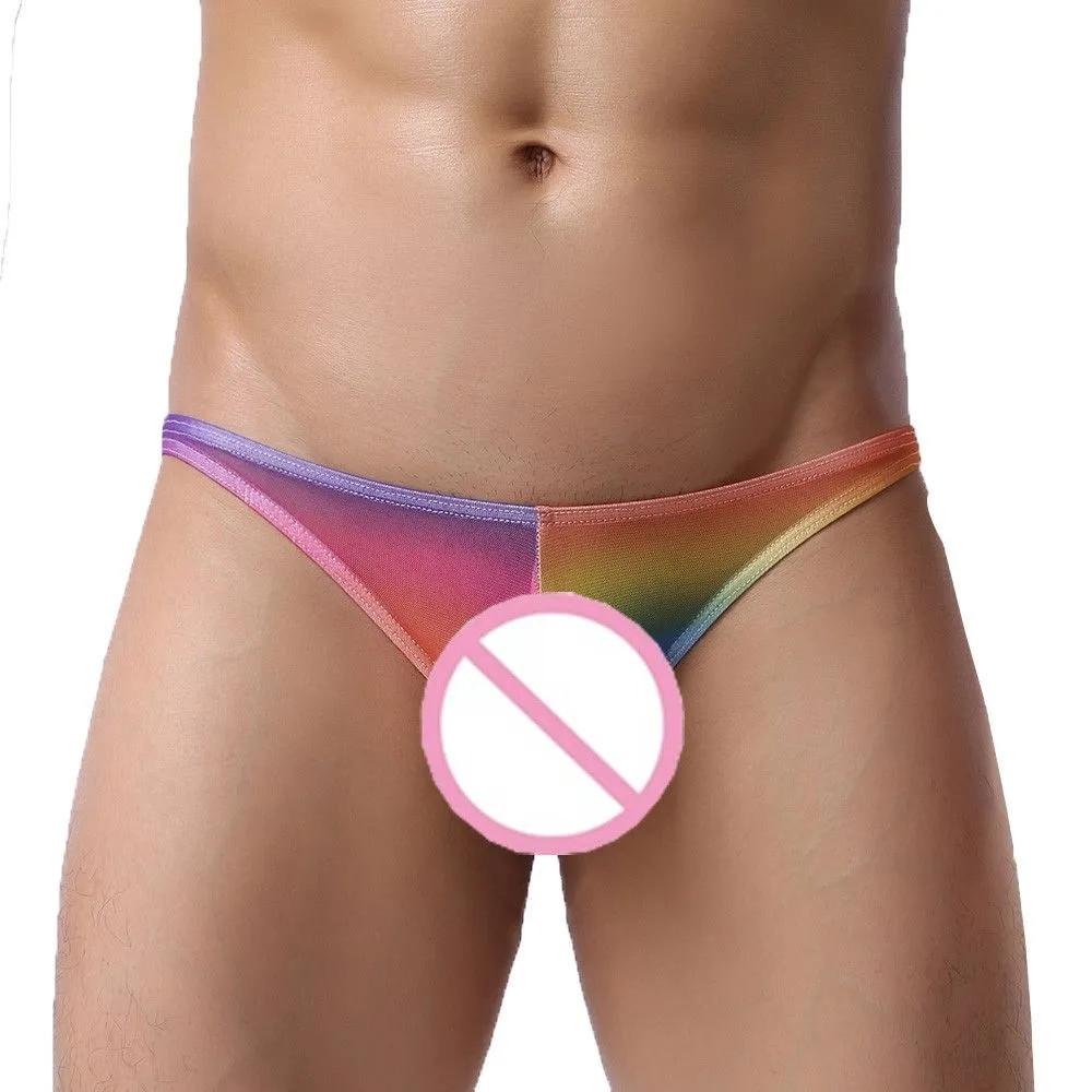 Men's Refreshing And Breathable Mesh Men's  Underwear, Low Waist Ice Silk Semi  Men's Underwear