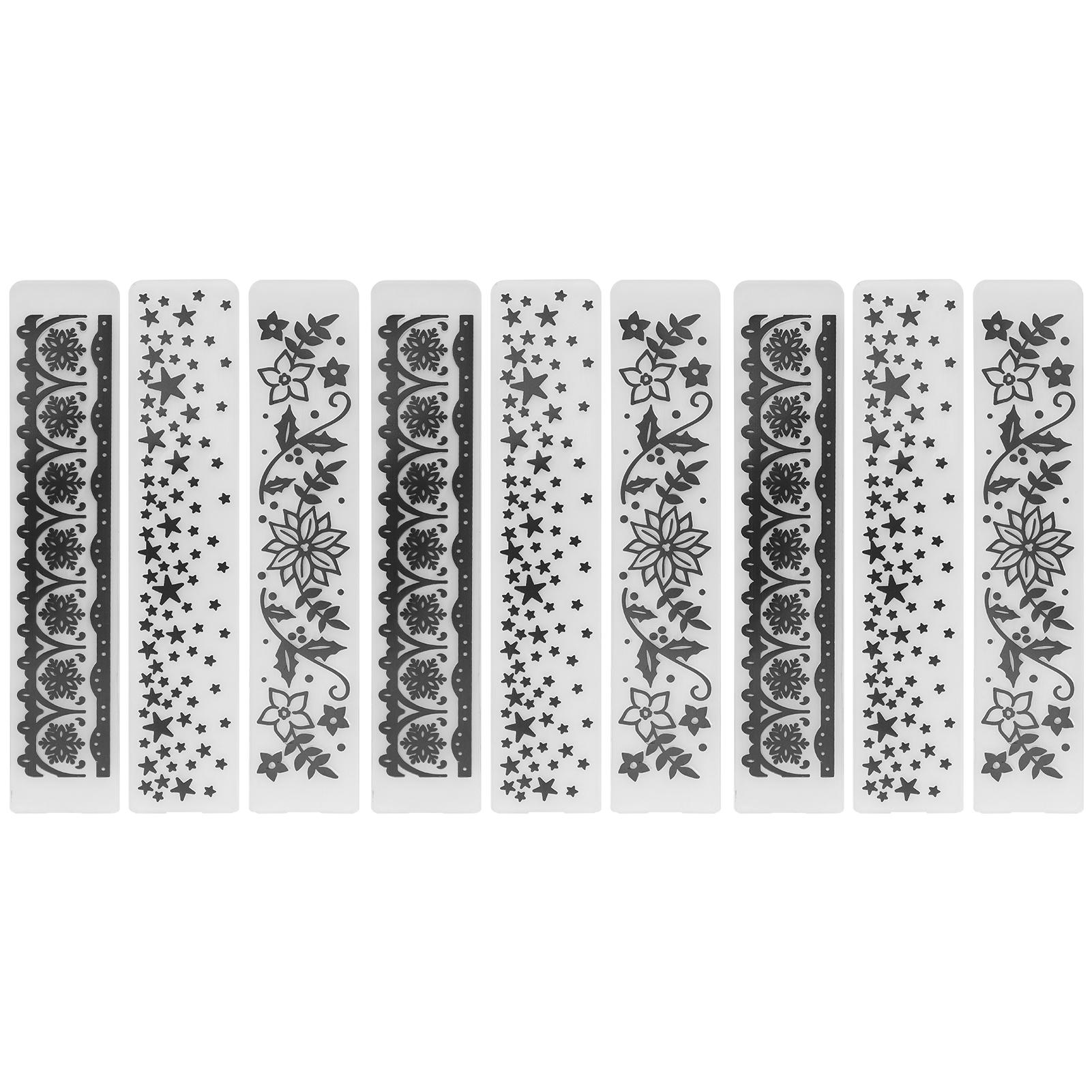 

9 шт. Папка для тиснения DIY Пластиковая вогнуто-выпуклая тисненая бумага для поделок для скрапбукинга