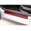 5pcs set 4D Auto Door Pedal Rear Bumper Trunk Tail Lip Carbon Fiber Protection Stickers Anti Scratch Decal Car...