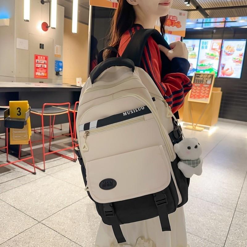 Elegant And Spacious Book Bag For Students Trendy Colorful Unisex Backpack For High School And College