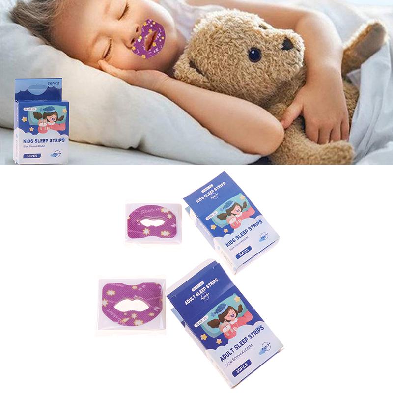 30 Stück Mundkorrektur-Aufkleber, Kinder-Nachtschlaf-Klebeband, Lippen-Nasen-Atmungspflaster