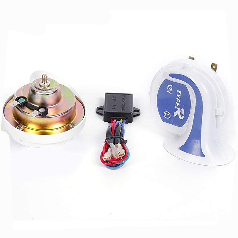 2 STÜCKE 12 V Autolautsprecher Fahrzeug Auto 8 Stimmen Ton Musik Klare Lautsprecher Hörner Motor Motorrad Signalhorn Alarm Autozubehör