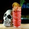 Glass Tiki Mug Ice Drink Glass Modern Bar Tiki Cooler Clear Tumblers for Exotic Cocktails, Mai Tais, And Tropical Island Drinks