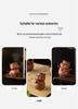 Charming Lucky Cat Purple Clay Tea Pet for Home or Office Decor
